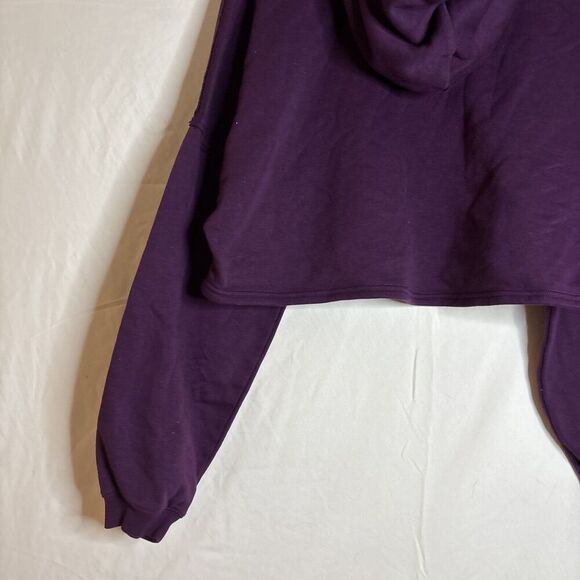 Savage x Fenty Women’s Purple Xssential Cropped Fleece Hoodie Size 1X - Picture 8 of 10